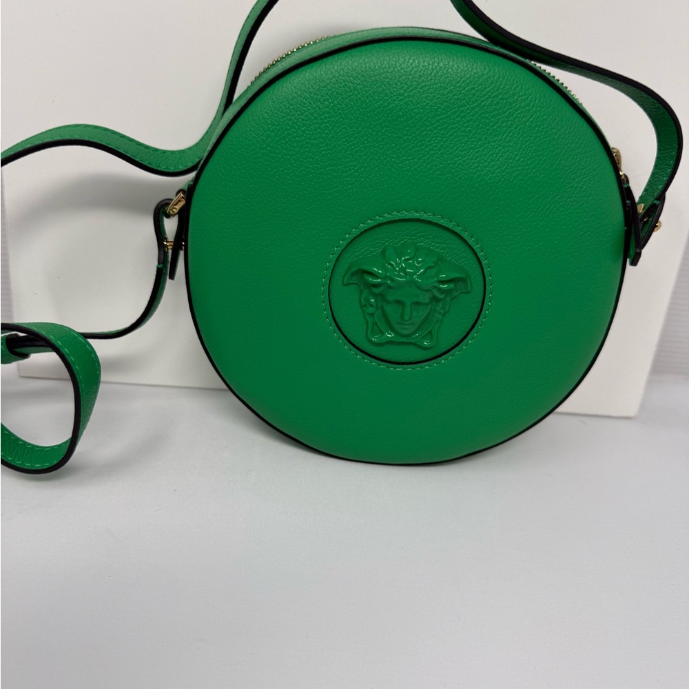 Versace Vibrant Green Medusa Crossbody Bag - Picture 2 of 8